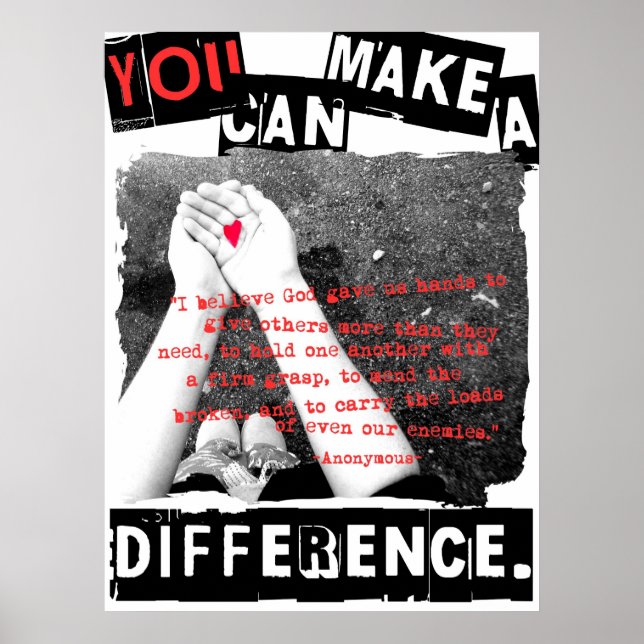 Du kan göra skillnad poster (Framsidan)