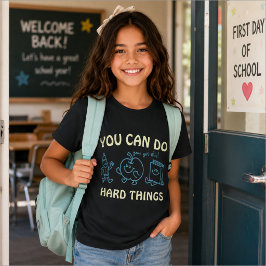Du Kan Göra Svåra Saker Barn Tillbaka Till Skolan T Shirt