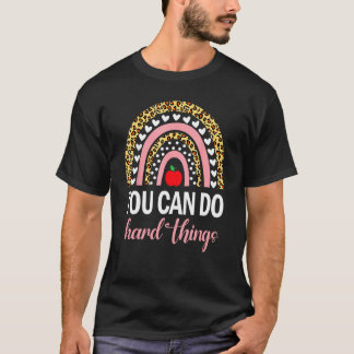 Du kan göra tuffa Sak-testdagar Motivational Ra T Shirt
