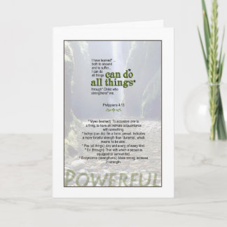 Du kan göra vad som helst - filippinier 4:13 kort