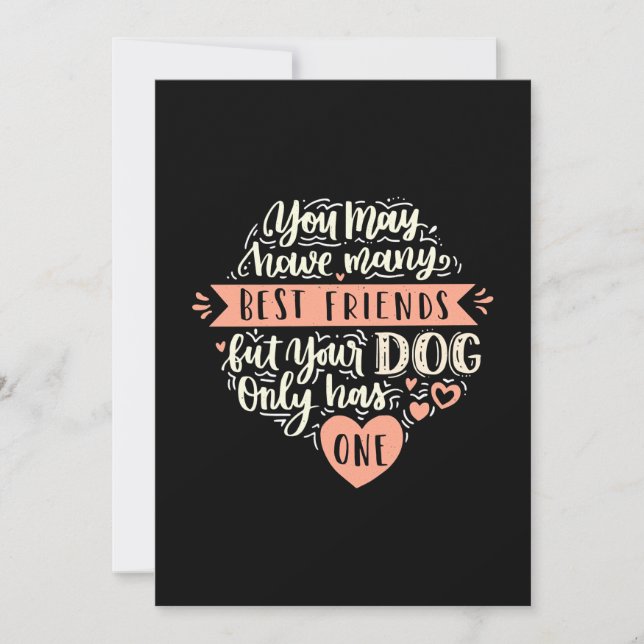 Du Kan Ha Många Bästa Vänner Inbjudningar (Framsida)