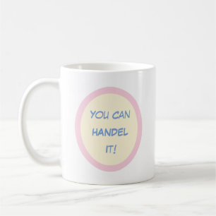 "Du kan HANDEL det!" Meddelande och Tecknad om Kaffemugg