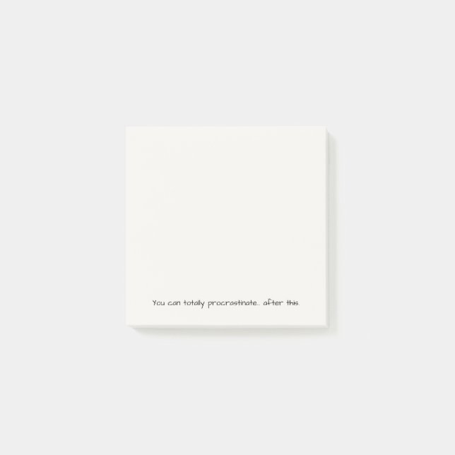 Du Kan Helt Utveckla Ditt Dröjsmål...Efter Detta | Post-it Block (Framsida)