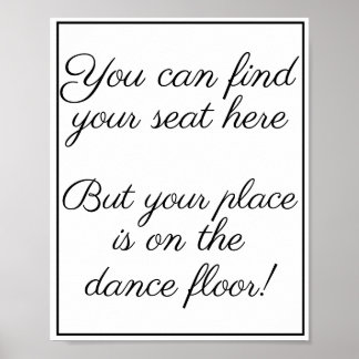 Du kan hitta din plats här poster