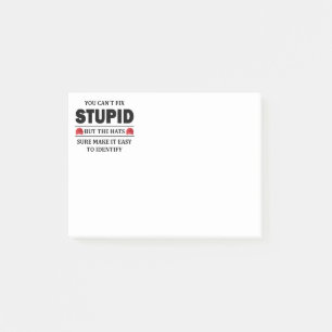 Du kan inte åtgärda stoppade post-it block