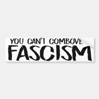 Du kan inte bekämpa fascism - feministiskt stötfån bildekal