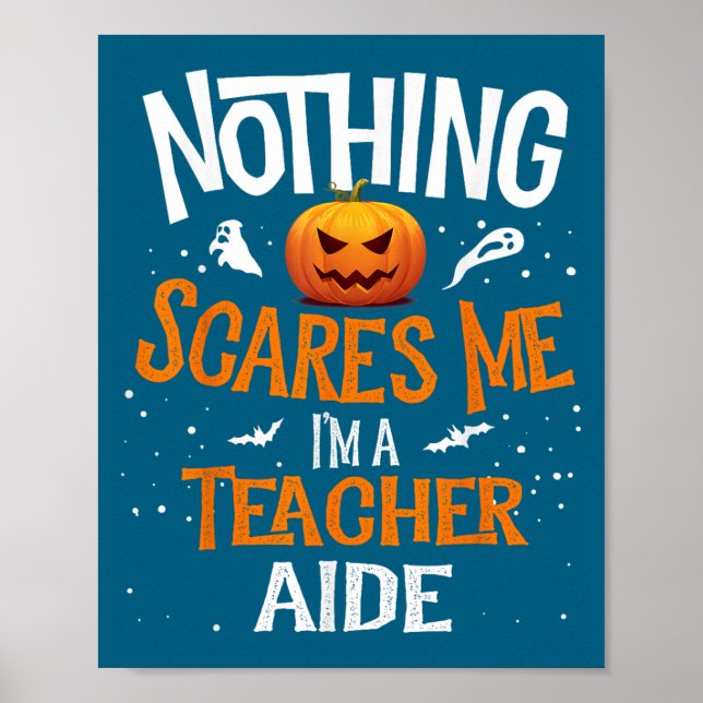 Du Kan Inte E Mig Jag Är En Läroassistent Hallowee Poster (Framsidan)