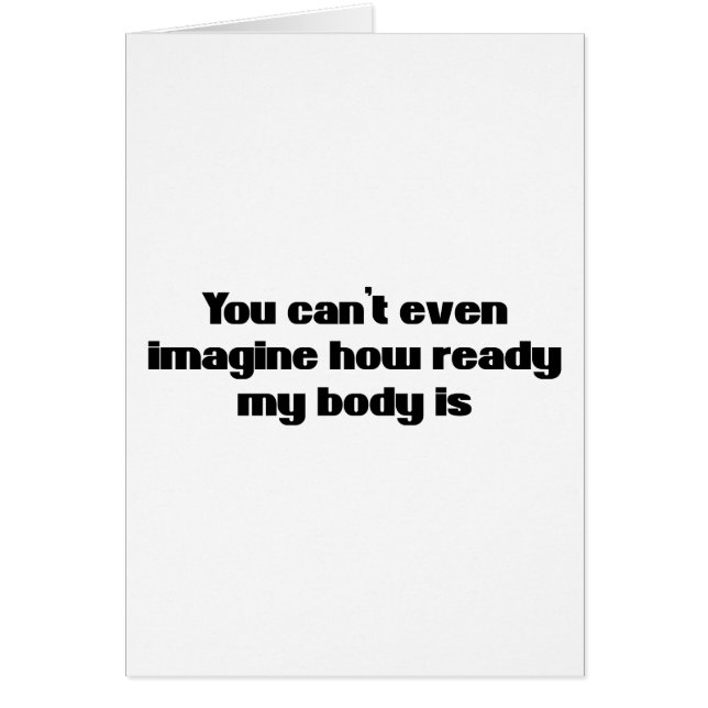 Du kan inte ens föreställa dig hälsningskort (Framsidan)