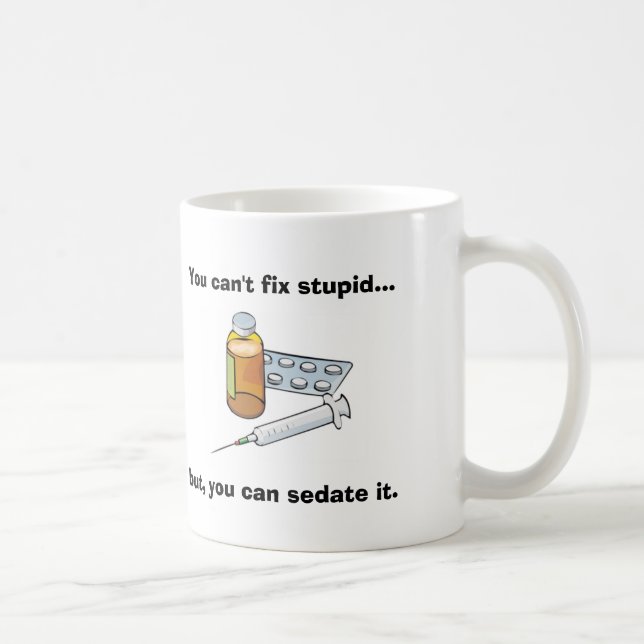Du kan inte fixa dum sjuksköterskaSarcasm Kaffemugg (Höger)
