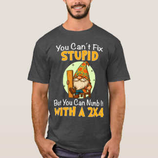 Du Kan Inte Fixa Dumhet Men Du Kan Bedöva Det Med  T Shirt