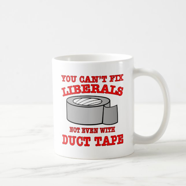 Du kan inte fixa liberal person med kanalen tejpar kaffemugg (Höger)