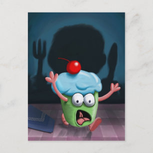 Du kan inte Gömma från muffin Man-vykortet Vykort