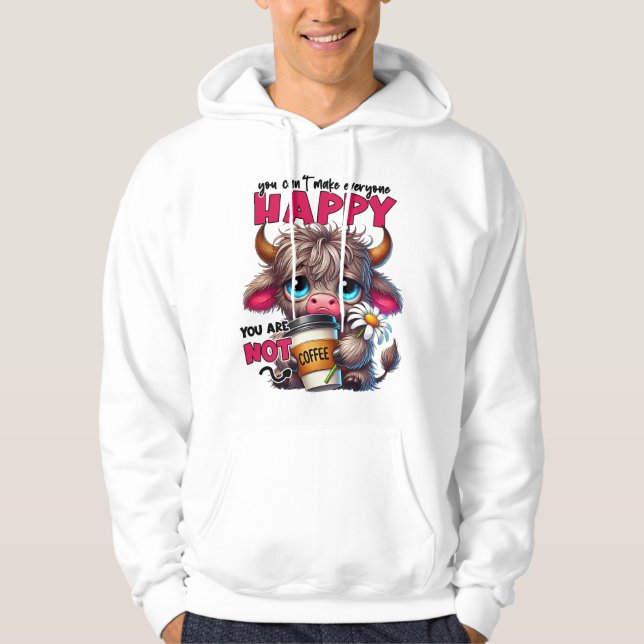 Du Kan Inte Göra Alla Glada, Du Är Inte Kaffe Hoodie (Framsida)