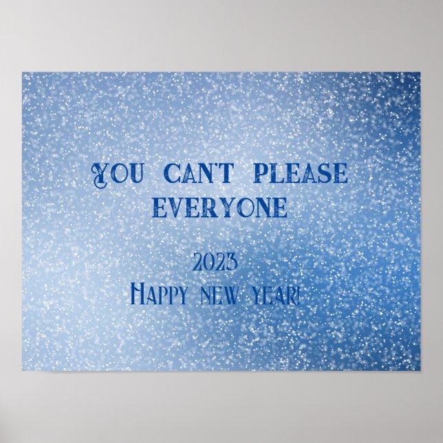 Du kan inte göra alla önskemål nöjda med att poste poster (Framsidan)