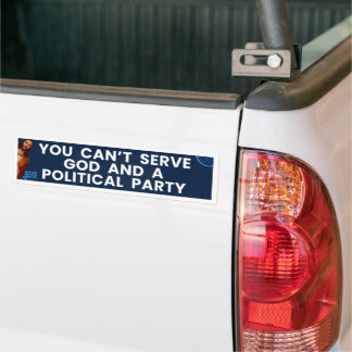 Du kan inte  gud - katolsk Bumper Sticker Bildekal