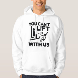 Du kan inte Hiss med oss Hoodie