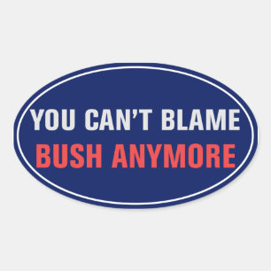 Du kan inte klå Bush Sticker Ovalt Klistermärke