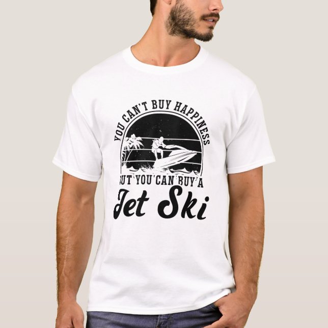 Du kan inte köpa Happiness Jet Skiing Jet Ski Ride T Shirt (Framsida)