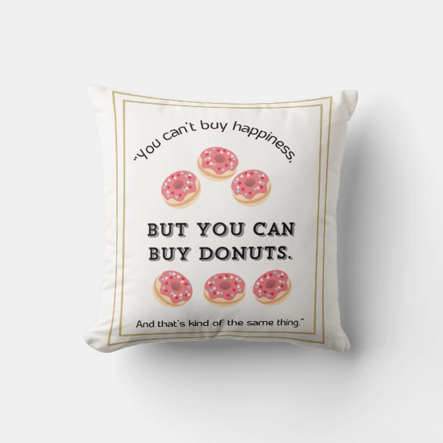 Du kan inte köpa lycka men du kan köpa nötter kudde (Framsida)