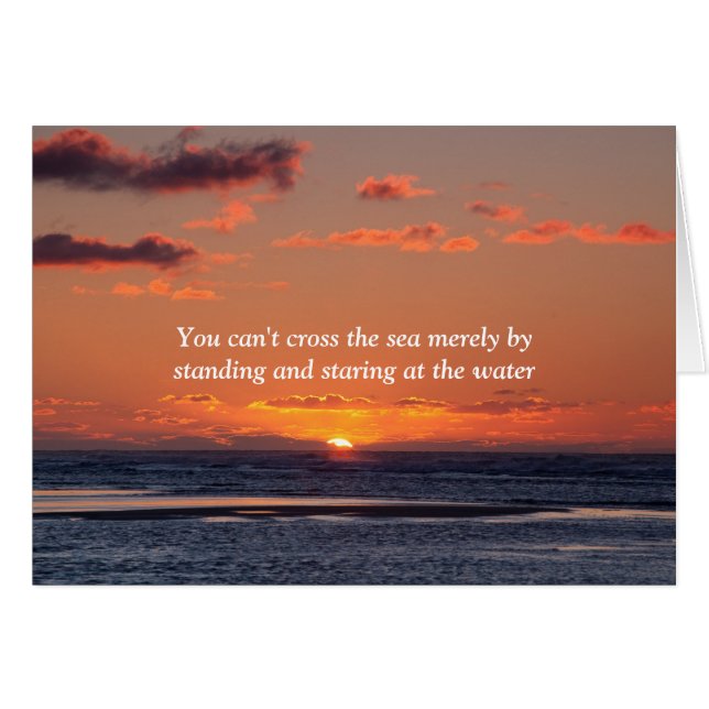 Du kan inte kor i havet hälsningskort (Framsidan Horizontal)