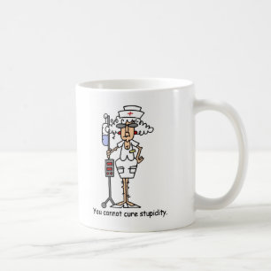 Du kan inte kurera stupidity! kaffemugg