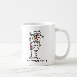 Du kan inte kurera stupidity! kaffemugg