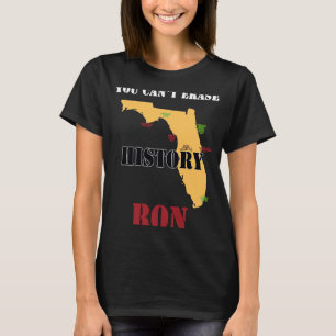 Du kan inte radera svart historik t shirt