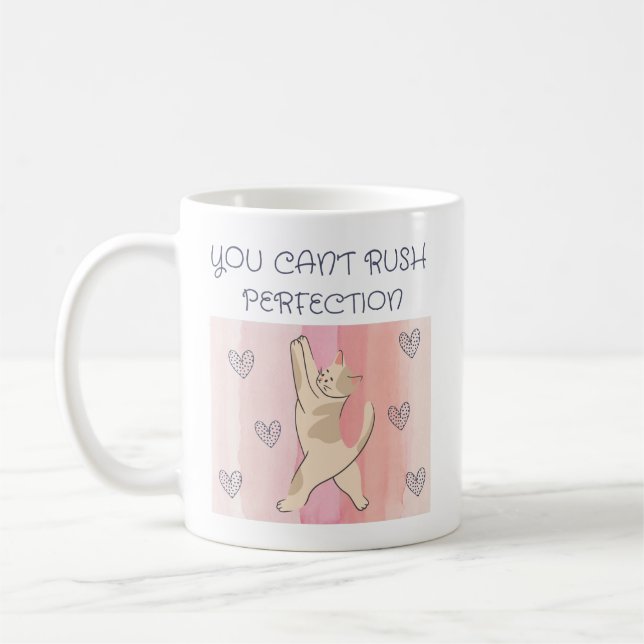 Du kan inte ryta med Perfection Cat Mugg (Vänster)