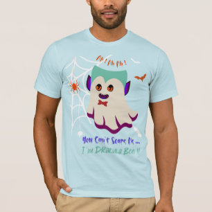 Du kan inte Skrämma Ljusblå Kortärmad T-Shirt