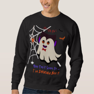 Du kan inte Skrämma mig att jag är Dracula Black S Lång Ärmad Tröja