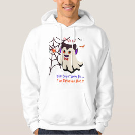 Du kan inte Skrämma mig att jag är Dracula Boo Whi Hoodie