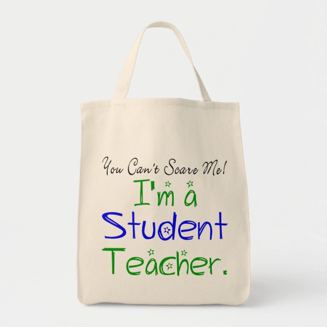 Du kan inte Skrämma mig att jag är en Student Lära Tygkasse (Framsidan)