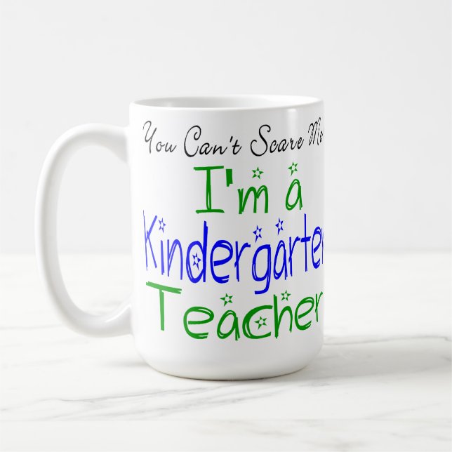 Du kan inte Skrämma mig att jag är Kindergarten Lä Kaffemugg (Vänster)