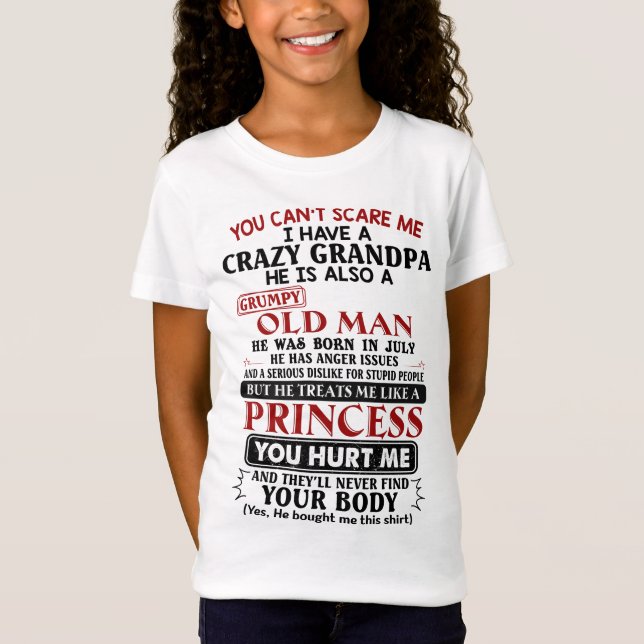 Du kan inte skrämma mig att jag har en galen morfa t shirt (Framsida)