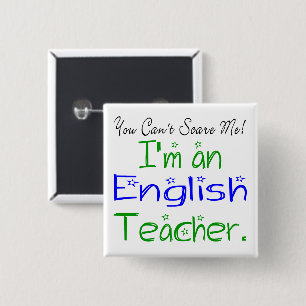 Du kan inte Skrämma mig Cute English Lacher Knapp