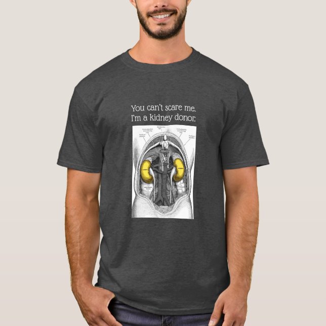 Du kan inte Skrämma mig, grått T Shirt (Framsida)