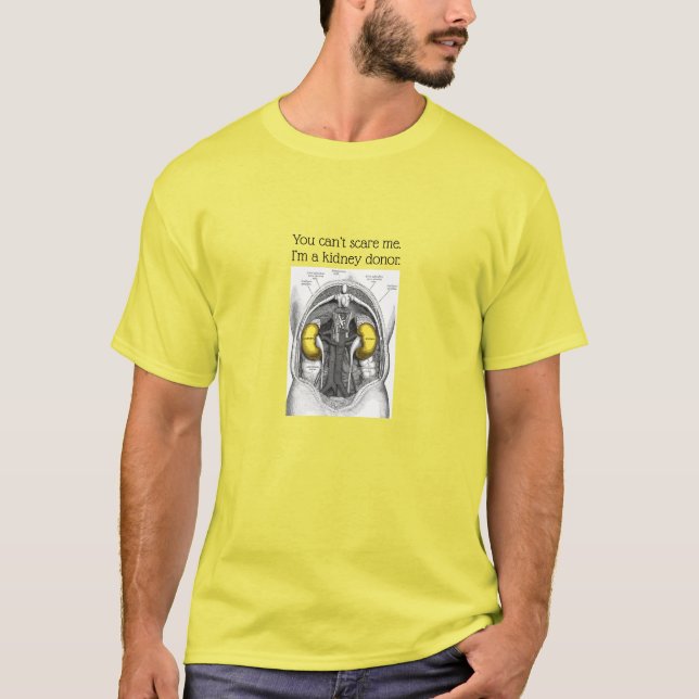 Du kan inte Skrämma mig, gult. T Shirt (Framsida)