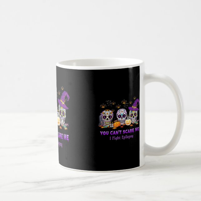 Du kan inte Skrämma mig i kampen mot epilepsi Skul Kaffemugg (Höger)
