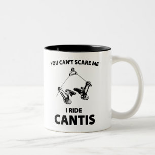 Du kan inte Skrämma mig i Ride Cantis Två-Tonad Mugg