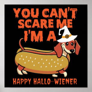 DU KAN INTE SKRÄMMA MIG, JAG ÄR EN LYCKLIG HALLOWI POSTER