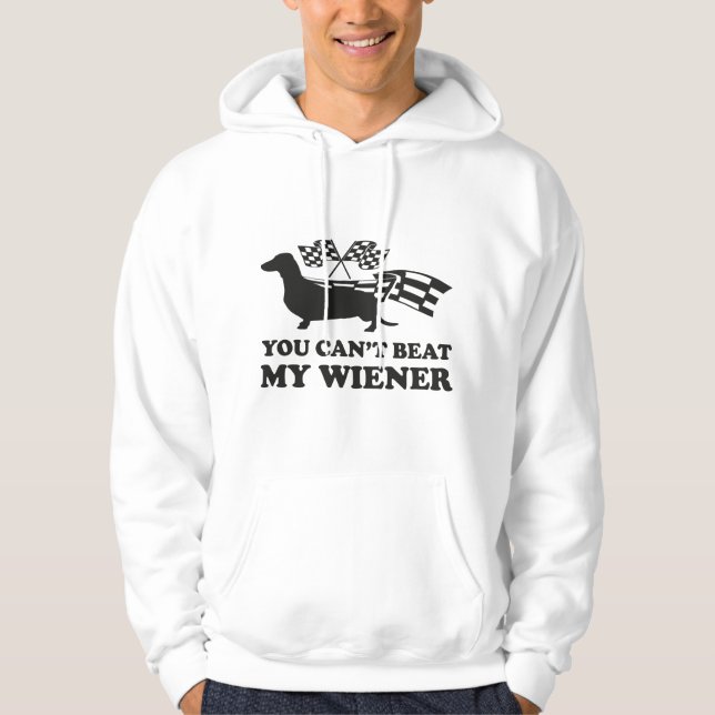 Du kan inte slå min hustru hoodie (Framsida)