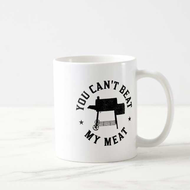 Du kan inte slå min Kött Bbq Grilling Chef Funny G Kaffemugg (Höger)