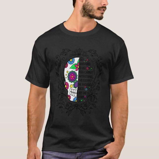 Du kan inte stå emot stormen. t shirt (Framsida)