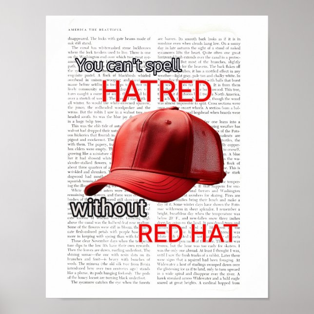 Du kan inte stava hat utan Red Hat Poster (Framsidan)