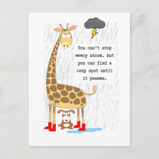 Du Kan Inte Stoppa Varje Storm Inspirationskort Vykort