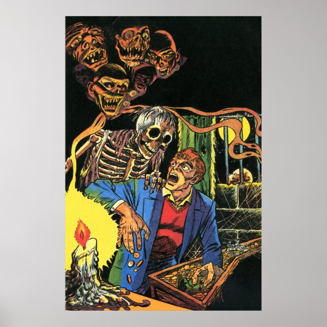 Du kan inte ta det med dig Spöken Tecknads Art Poster (Framsidan)