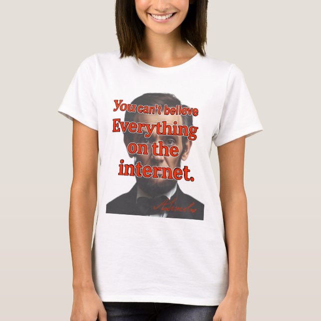 Du Kan Inte Tro Allting T Shirt (Framsida)