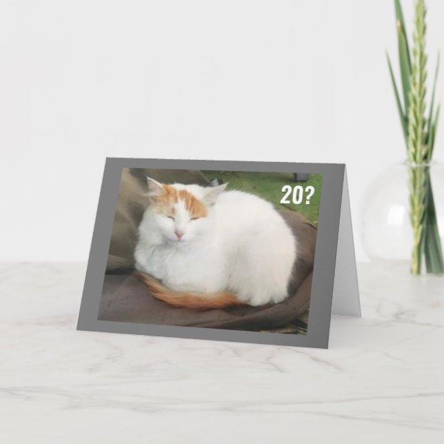 DU KAN INTE TRO ATT DU JÄVLAR 20 BIRTHDAY KORT (Framsida)