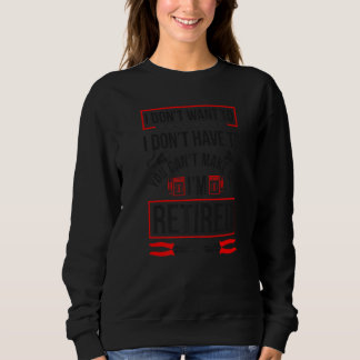 Du Kan Inte Tvinga Mig Jag Är Pensionerad Elektrik T Shirt