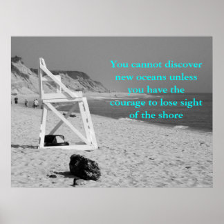 Du kan inte upptäcka nya hav om.. poster